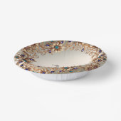 Elegante Gold Jewel Blume Pappteller (Gewinkelt)