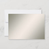 Elegante Gold Jewel Blume RSVP Card (Rückseite)