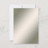 Elegante Gold Jewel Blume RSVP Card Karte (Rückseite)