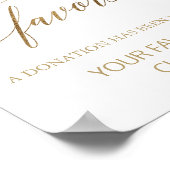 Elegante Gold-Kalligraphie anstelle von Favoriten- Poster (Ecke)