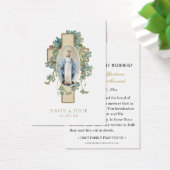 Elegante Gold Katholic Wedding Prayer Card (Schreibtisch)