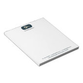 Elegante Gold Key Blue Spruce Realtor Notepad Notizblock (angewinkelt)