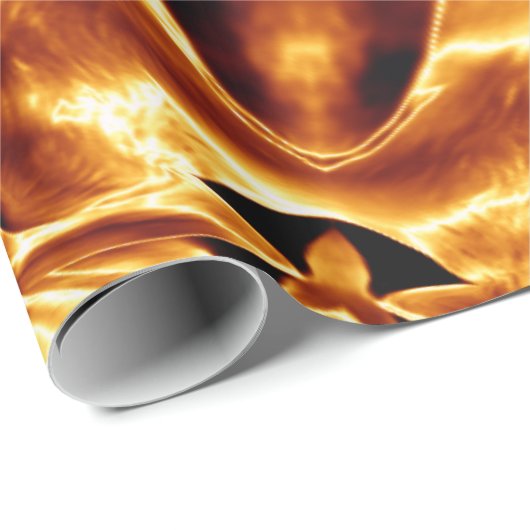 Elegante Gold Kupfer Weihnachtsstar Chic Shiny Geschenkpapier (Rolleneckpunkt)