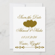 Elegante Gold-Lace-Hochzeitseinladung zum Vormerke