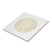 Elegante Gold Leaf Tree Circle Keramik Tile Fliese (Seite)