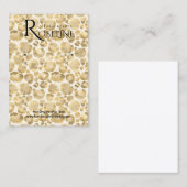 Elegante Gold Leopard Print Display Card Visitenkarte (Vorne/Hinten)
