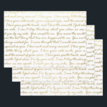 Elegante Gold Liebe Moderne Skripttypografie Hochz Geschenkpapier Set<br><div class="desc">Hochzeitsgeschenke in einem Imitat Gold moderne I Liebe Ihr typografisches Skript macht eine phantastische Präsentation. Ideal für Neuvermählte,  Brautpartys,  Polterabende,  neue Zuhause,  Verlobung-Duschen und vieles mehr.</div>