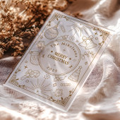 Elegante Gold Line Acryleinladungen