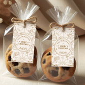 Elegante Gold Line Geschenkanhänger