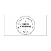 Elegante Gold Line Gummistempel (Prägung)