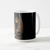 Elegante Gold Line Kunst, Dichtung und Musik Kaffeetasse (VorderseiteRechts)