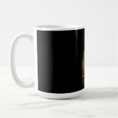 Elegante Gold Line Kunst, Dichtung und Musik Kaffeetasse (Links)