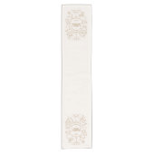 Elegante Gold Line Kurzer Tischläufer (Vorderseite)