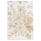 Elegante Gold Line Mittlere Geschenktüte (Vorderseite)