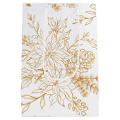 Elegante Gold Line Mittlere Geschenktüte (Rückseite)