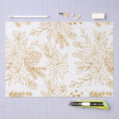 Elegante Gold Line Seidenpapier (Handwerk)