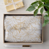 Elegante Gold Line Seidenpapier (Geschenk)