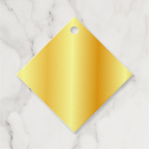 Elegante Gold Look Blank Template hinzufügen Geschenkanhänger
