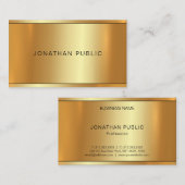 Elegante Gold Look Lights Beruflich Moderne Schlic Visitenkarte (Vorne/Hinten)