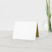 Elegante Gold Lotus Blume Custom Wedding Dankeskarte (Rückseite)