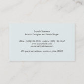 Elegante Gold Lotus Blume Designer Schwarz Visitenkarte (Rückseite)