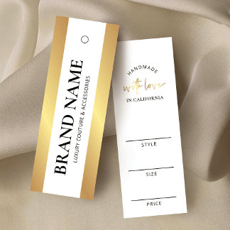 Elegante Gold Luxury Boutique Clothing Price Tag