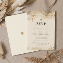 Elegante Gold Marmor Botanische RSVP