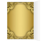 Elegante Gold Menü Cards (Innen (Links))