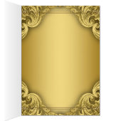 Elegante Gold Menü Cards (Innen (Rechts))
