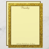 Elegante Gold Metallic Beruflich Personalize (Vorne/Hinten)
