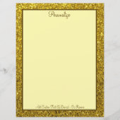 Elegante Gold Metallic Beruflich Personalize (Vorderseite)