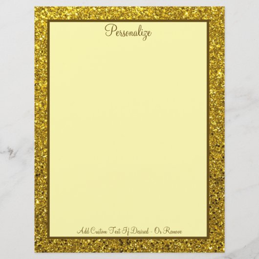 Elegante Gold Metallic Beruflich Personalize (Vorderseite)