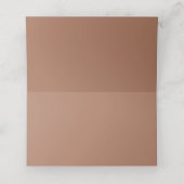 Elegante Gold Metallic Platzkarte (Innenseite Aufgefaltet)