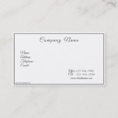 Elegante Gold Metallische Rose und Perlen Visitenkarte (Rückseite)