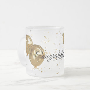 Elegante Gold Minimal Abschluss Graduate School Mattglastasse