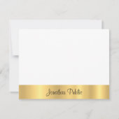 Elegante Gold Moderne Vorlage Handschrift Text Fla (Vorderseite)