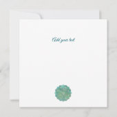 Elegante Gold Monogram Anfangsbuchstaben mit Manda Einladung (Rückseite)