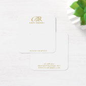 Elegante Gold Monogram Earring Display Card (Schreibtisch)