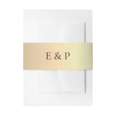 Elegante Gold Monogram Wedding Bly Band (Vorderseite Beispiel)