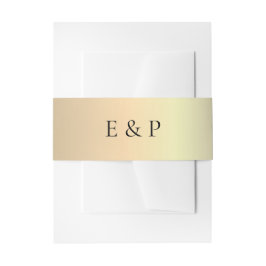 Elegante Gold Monogram Wedding Bly Band