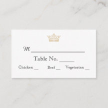 Elegante Gold Monogram Wedding Platzkarten