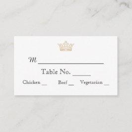 Elegante Gold Monogram Wedding Platzkarten