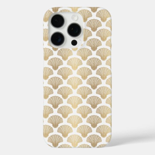 Elegante Gold-Muscheln - Fall Case-Mate iPhone Hülle (Rückseite)