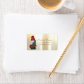 Elegante Gold Parco Tassino Adressaufkleber (Insitu)