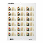 Elegante Gold Parco Tassino Adressaufkleber (Vorne)