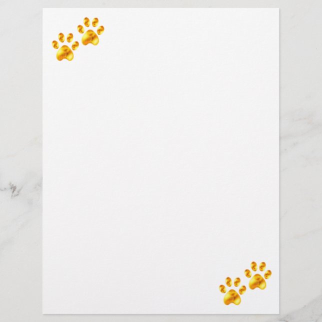 Elegante Gold Paws (Vorderseite)