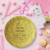 Elegante Gold Probe Abendessen am Abend Pappteller (Party)