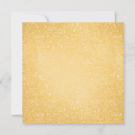 Elegante Gold Red Glitzer Weihnachtsfeier Einladung (Rückseite)