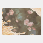 Elegante Gold Rosa Rose Bokeh Lichter Decoupage Geschenkpapier Set (Vorderseite 2)