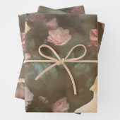 Elegante Gold Rosa Rose Bokeh Lichter Decoupage Geschenkpapier Set (Beispiel)